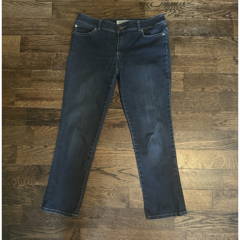 Chicos Platinum Denim Jeans Women's‎ size 0 Stretch